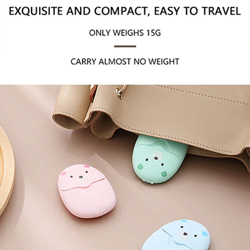 combo 3 Travel Soap Sheets Portable Soap Paper Bath Hand Outdoor Travel Cleaning Soap Sheet Fragrance Foam Suitable Camping