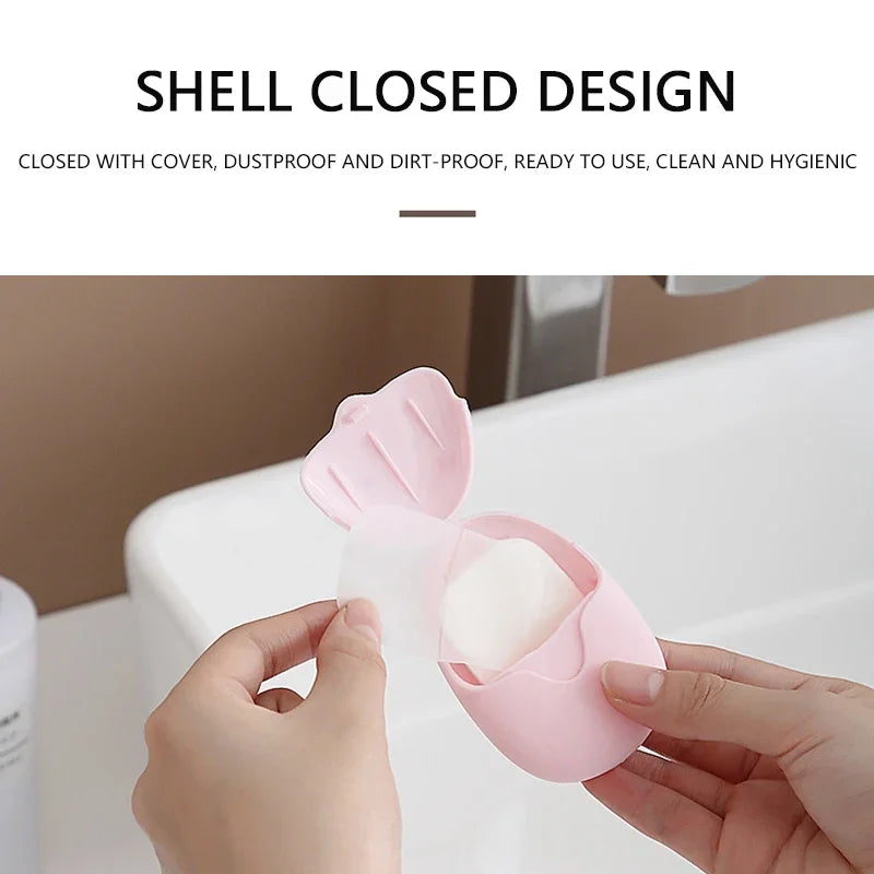 combo 3 Travel Soap Sheets Portable Soap Paper Bath Hand Outdoor Travel Cleaning Soap Sheet Fragrance Foam Suitable Camping